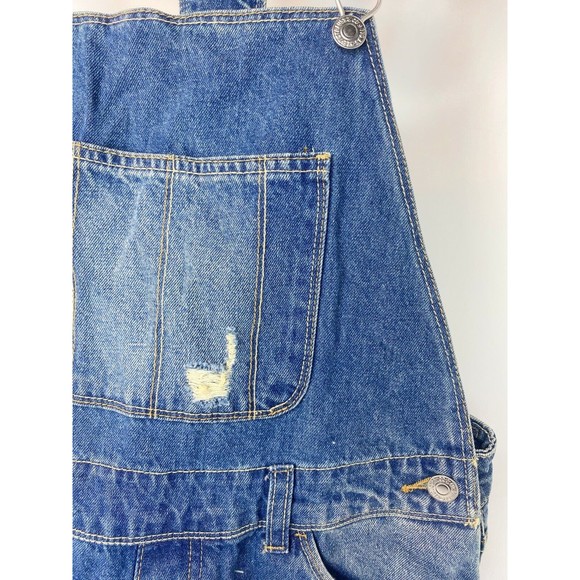 Levi’s Shortall Size 16 Reg Overall Jeans Shorts girls - Picture 6 of 16